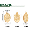 Unicraftale 10Pcs Brass Pendants KK-UN0001-38-3