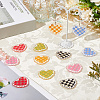 12Pcs 6 Colors Transparent Acrylic Pendants OACR-SC0002-21-3