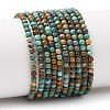Natural HuBei Turquoise Beads Strands G-H358-A09-3mm-01-1