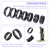 Unicraftale 21Pcs 7 Size 304 Stainless Steel Plain Band Rings Set RJEW-UN0002-86B-5