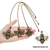 HOBBIESAY Tibetan Style Zinc Alloy Ceiling Fan Pull Chain Extenders AJEW-HY0001-07-3