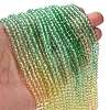 Transparent Painted Glass Beads Strands X-DGLA-A034-T3mm-A04-2