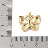 Brass Micro Pave Clear Cubic Zirconia Pendants KK-E111-35G-01-3