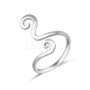 Boho Adjustable Brass Twisted Wire Wrapped Long Toe Rings FS-WG2F3DA-02-2