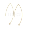 Brass Hoop Earring Findings KK-H503-25G-1