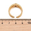 304 Stainless Steel Cubic Zirconia Cuff Open Ring for Women CU-CBACD1D-01G-02-3