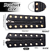 Cowhide Leather Lace-in Boot Zipper Inserts DIY-WH0499-06A-05-2
