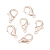Zinc Alloy Lobster Claw Clasps X-E105-RG-1