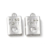 Rack Plating Brass Micro Pave Cubic Zirconia Pendants X-KK-P290-55P-1