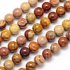 Natural Mookaite Round Bead Strands X-G-N0166-09-8mm-1