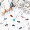 N24Pcs 12 Style Faceted No Hole Natural & Synthetic Gemstone for Wire Wrapped Pendants Making G-NB0003-01-2