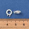Rack Plating Brass Micro Pave Clear Cubic Zirconia Enhancer Shortener Bails KK-F883-12S-3