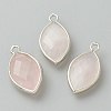 Natural Rose Quartz Pendants G-B009-01P-J-1