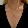 Real 18K Gold Plated Stainless Steel Pendant Necklaces CP2918-12-2