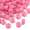 Two-Color Opaque Acrylic Imitation Gemstone Beads AC-CBA3EFE-02D-1