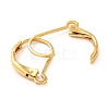 Brass Leverback Earring Findings KK-F828-03G-2