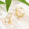 Brass Stud Earrings KK-U058-66G-2