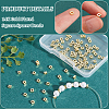 BENECREAT 100Pcs Brass Spacer Beads KK-BC0012-54B-4