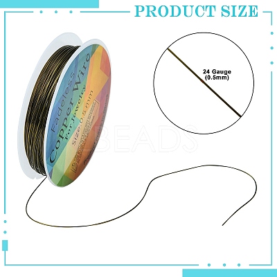 Copper Jewelry Wire CWIR-CW0.5mm-29-1