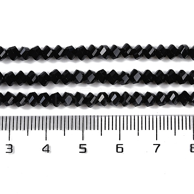 Electroplate Glass Beads Strands GLAA-Q105-04E-1