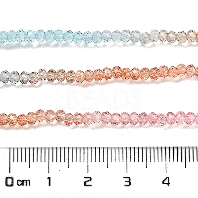 Transparent Painted Glass Beads Strands DGLA-A034-T1mm-A19-1