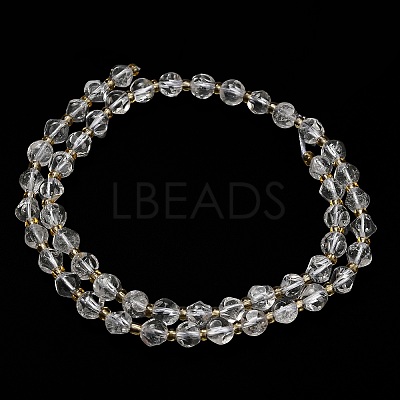 Natural Quartz Crystal Beads Strands G-K387-A16-01-1