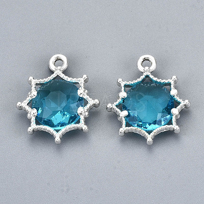 Faceted Glass Pendants LS-GLAA-S191-002K-S-NR-1