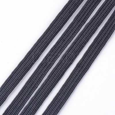 3/8 inch Flat Braided Elastic Rope Cord EC-R030-10mm-02-1