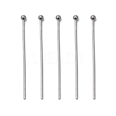 Tarnish Resistant 304 Stainless Steel Ball Head Pins X-STAS-L153-03-1