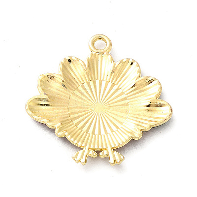 Cute Printed Alloy Pendants ENAM-L040-002B-1