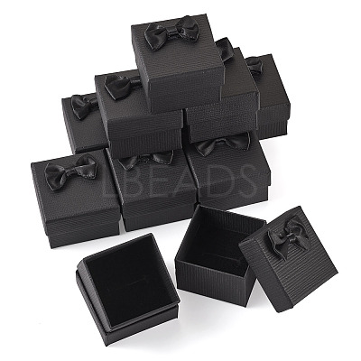 Square Cardboard Paper Ring Gift Storage Boxes CON-TAC0001-17A-1