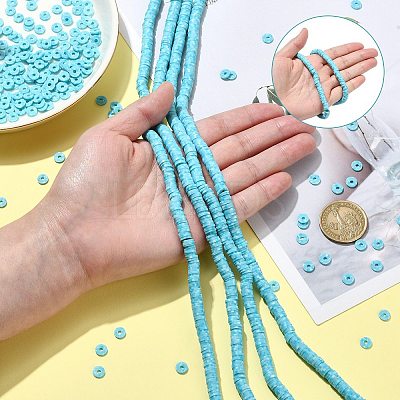 7 Strands 2 Styles Handmade Polymer Clay Beads CLAY-CJ0001-82-1