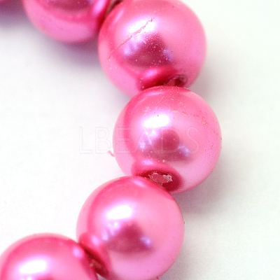 Baking Paint Glass Pearl Round Bead Strands X-HY-Q003-10mm-54-1
