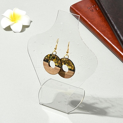 4Pcs 2 Styles Acrylic Earring Display Frame EDIS-YW0001-07-1