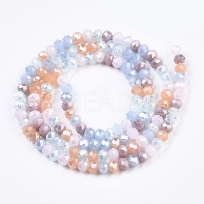 Glass Beads Strands GLAA-T006-16F-1