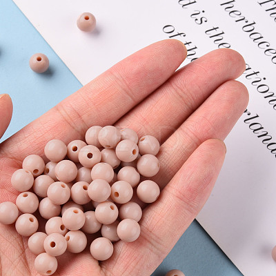 Opaque Acrylic Beads MACR-S370-C8mm-34-1
