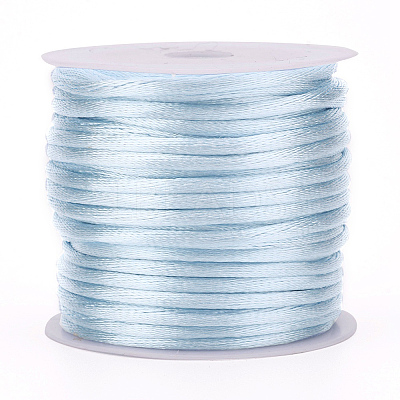 Nylon Satin Rattail Cords NWIR-L006-1mm-25-1