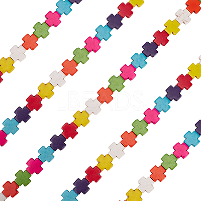 5 Strands Synthetic Turquoise Beads Strands TURQ-ME0001-03-1