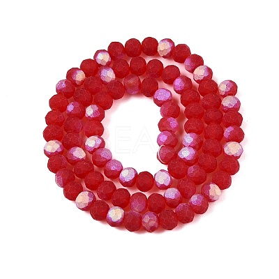 Transparent Glass Beads Strands EGLA-A044-T6mm-MB01-1