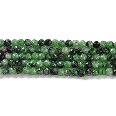 Natural Ruby in Zoisite Beads Strands G-L587-A01-01-1