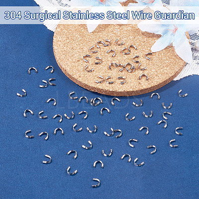 150Pcs 304 Surgical Stainless Steel Wire Guardian and Protectors STAS-TA0006-35A-P-1