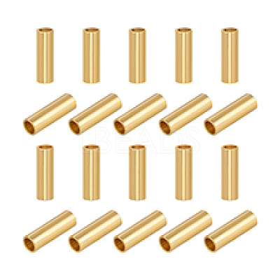 20Pcs 925 Sterling Silver Spacer Tube Beads STER-PH0004-75A-1