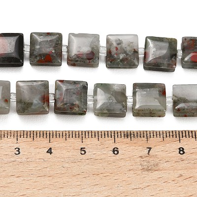 Natural African Bloodstone Beads Strands GG-F802-B17-01-1