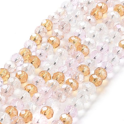 Glass Beads Strands EGLA-A034-M6mm-23-1