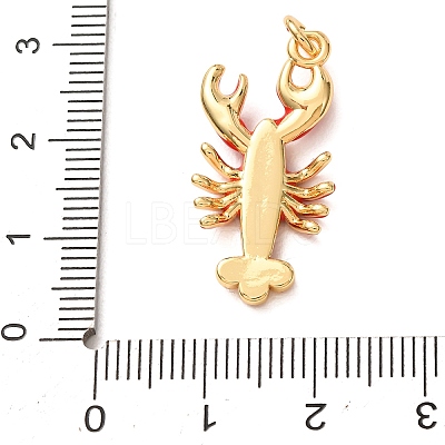 Brass with Enamel Pendants KK-CBA2F11-08B-G01-1