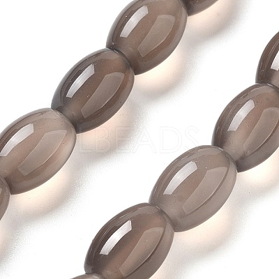 Natural Grey Agate Beads Strands G-B106-B04-01-1