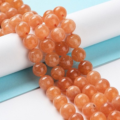 Dyed Natural Malaysia Jade Beads Strands G-G021-02B-12-1