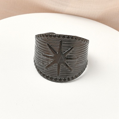 304 Stainless Steel Cuff Open Rings LS-RJEW-D338-02F-EB-1