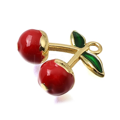 Brass Enamel Pendants KK-K427-14A-01-1
