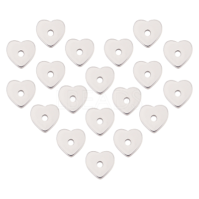 120Pcs 304 Stainless Steel Beads STAS-DC0011-40-1